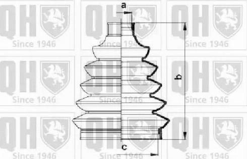 Quinton Hazell QJB924 - Faltenbalg, Antriebswelle alexcarstop-ersatzteile.com