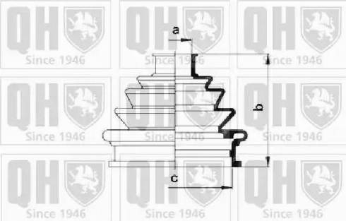 Quinton Hazell QJB482 - Faltenbalg, Antriebswelle alexcarstop-ersatzteile.com