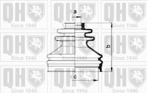 Quinton Hazell QJB433 - Faltenbalg, Antriebswelle alexcarstop-ersatzteile.com