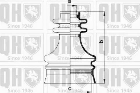 Quinton Hazell QJB474 - Faltenbalg, Antriebswelle alexcarstop-ersatzteile.com