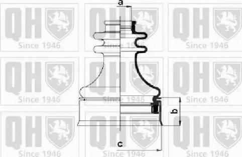 Quinton Hazell QJB568 - Faltenbalg, Antriebswelle alexcarstop-ersatzteile.com