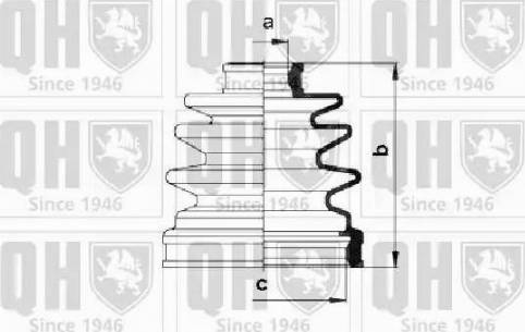 Quinton Hazell QJB516 - Faltenbalg, Antriebswelle alexcarstop-ersatzteile.com