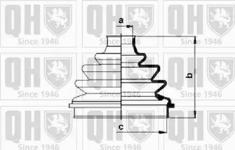 Quinton Hazell QJB575 - Faltenbalg, Antriebswelle alexcarstop-ersatzteile.com