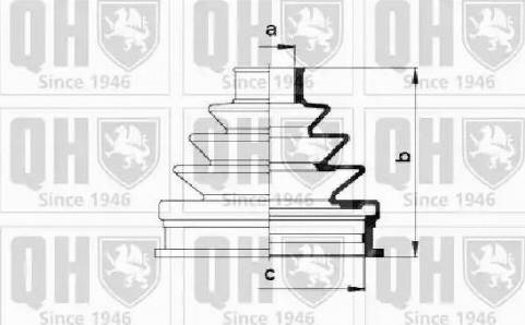 Quinton Hazell QJB571 - Faltenbalg, Antriebswelle alexcarstop-ersatzteile.com