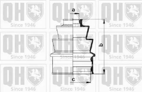 Quinton Hazell QJB155 - Faltenbalg, Antriebswelle alexcarstop-ersatzteile.com