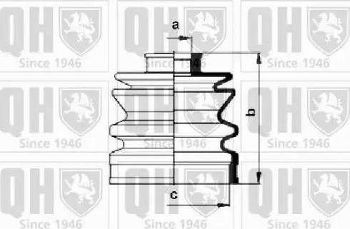 Quinton Hazell QJB151 - Faltenbalg, Antriebswelle alexcarstop-ersatzteile.com