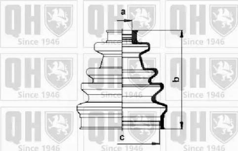 Quinton Hazell QJB153 - Faltenbalg, Antriebswelle alexcarstop-ersatzteile.com