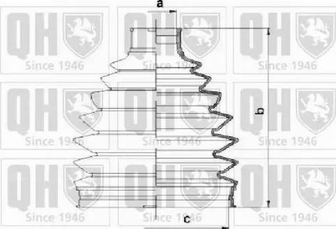 Quinton Hazell QJB1057 - Faltenbalg, Antriebswelle alexcarstop-ersatzteile.com