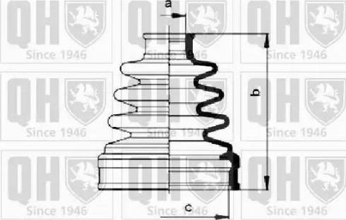 Quinton Hazell QJB1020 - Faltenbalg, Antriebswelle alexcarstop-ersatzteile.com