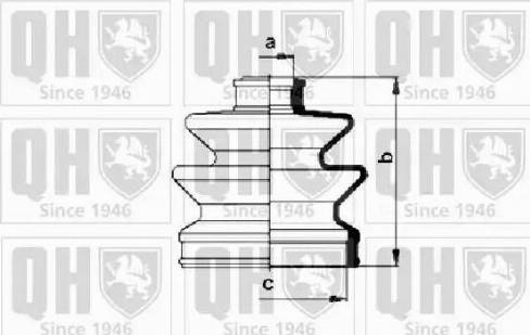 Quinton Hazell QJB115 - Faltenbalg, Antriebswelle alexcarstop-ersatzteile.com