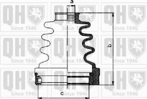 Quinton Hazell QJB1129 - Faltenbalg, Antriebswelle alexcarstop-ersatzteile.com