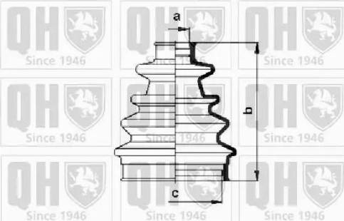 Quinton Hazell QJB130 - Faltenbalg, Antriebswelle alexcarstop-ersatzteile.com