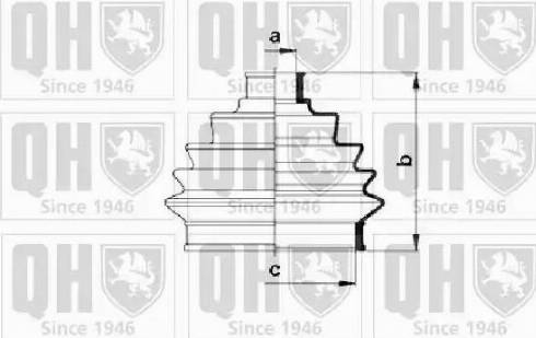 Quinton Hazell QJB123 - Faltenbalg, Antriebswelle alexcarstop-ersatzteile.com