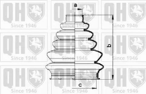 Quinton Hazell QJB856 - Faltenbalg, Antriebswelle alexcarstop-ersatzteile.com