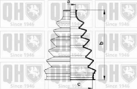 Quinton Hazell QJB863 - Faltenbalg, Antriebswelle alexcarstop-ersatzteile.com