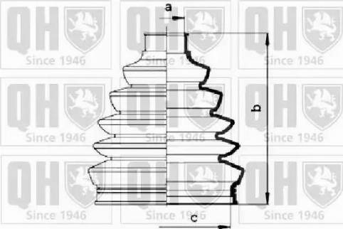 Quinton Hazell QJB833 - Faltenbalg, Antriebswelle alexcarstop-ersatzteile.com