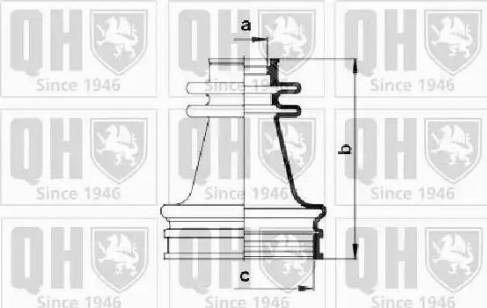 Quinton Hazell QJB256 - Faltenbalg, Antriebswelle alexcarstop-ersatzteile.com