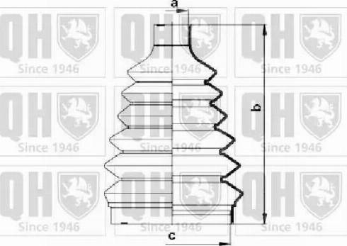 Quinton Hazell QJB261 - Faltenbalg, Antriebswelle alexcarstop-ersatzteile.com