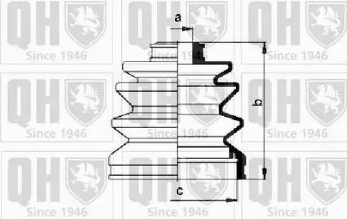 Quinton Hazell QJB268 - Faltenbalg, Antriebswelle alexcarstop-ersatzteile.com