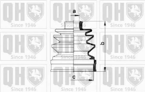 Quinton Hazell QJB263 - Faltenbalg, Antriebswelle alexcarstop-ersatzteile.com