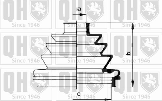 Quinton Hazell QJB215 - Faltenbalg, Antriebswelle alexcarstop-ersatzteile.com