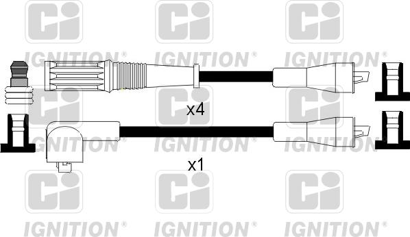 Quinton Hazell XC843 - Zündleitungssatz alexcarstop-ersatzteile.com