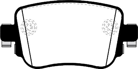 HELLA 6120421 - Bremsbelagsatz, Scheibenbremse alexcarstop-ersatzteile.com