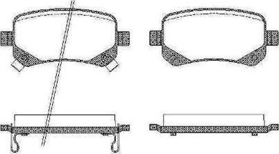 Triscan RH 21095 02 - Bremsbelagsatz, Scheibenbremse alexcarstop-ersatzteile.com