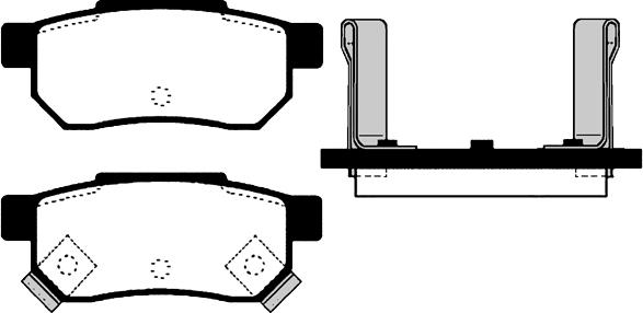 R Brake RB0751-701 - Bremsbelagsatz, Scheibenbremse alexcarstop-ersatzteile.com