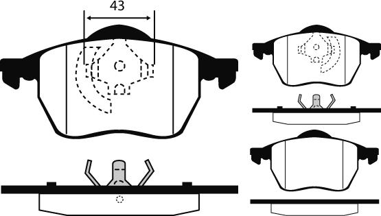 Raicam RA.0429.6 - Bremsbelagsatz, Scheibenbremse alexcarstop-ersatzteile.com