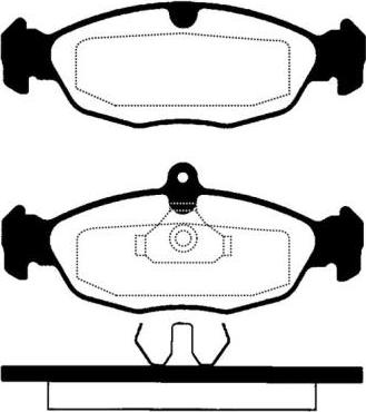 SAFETY T571492 - Bremsbelagsatz, Scheibenbremse alexcarstop-ersatzteile.com