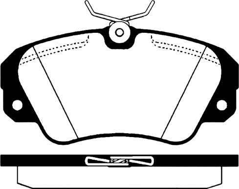 AUTO DELTA DP151 - Bremsbelagsatz, Scheibenbremse alexcarstop-ersatzteile.com