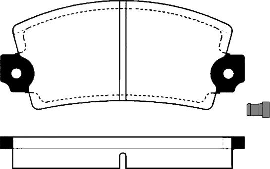 HELLA 425011 - Bremsbelagsatz, Scheibenbremse alexcarstop-ersatzteile.com