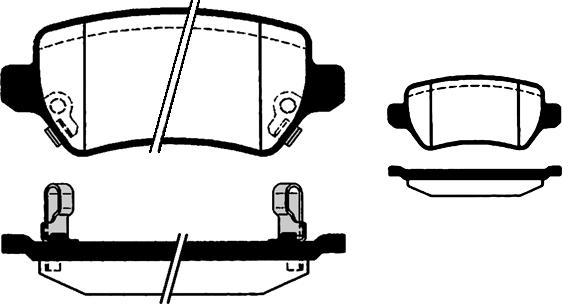 BOSCH 986494654 - Bremsbelagsatz, Scheibenbremse alexcarstop-ersatzteile.com