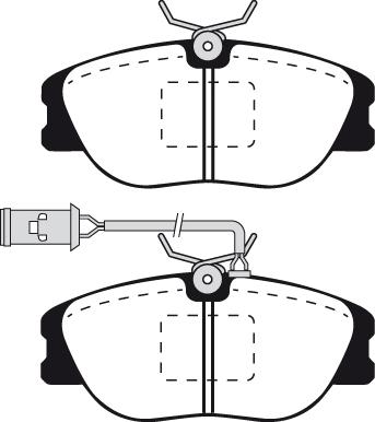 HELLA T5032 - Bremsbelagsatz, Scheibenbremse alexcarstop-ersatzteile.com