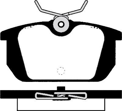 HITEC H 346 - Bremsbelagsatz, Scheibenbremse alexcarstop-ersatzteile.com