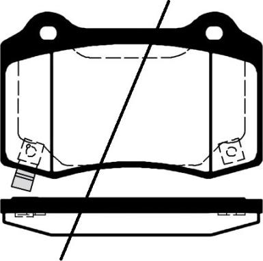 TESLA 106833100A - Bremsbelagsatz, Scheibenbremse alexcarstop-ersatzteile.com