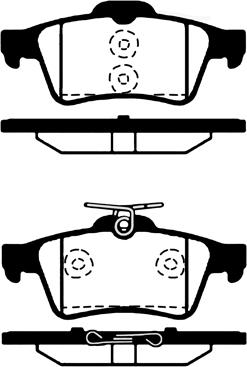 Febi Bilstein 222443 - Bremsbelagsatz, Scheibenbremse alexcarstop-ersatzteile.com