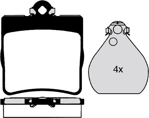 Mercedes-Benz N0044201720 - Bremsbelagsatz, Scheibenbremse alexcarstop-ersatzteile.com