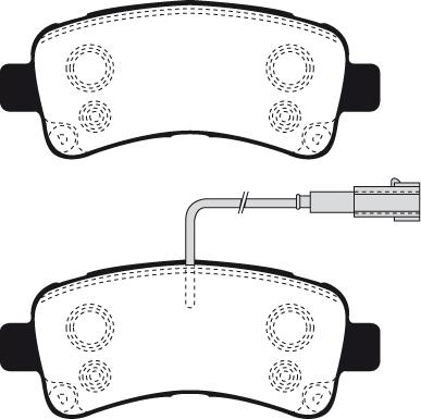 Necto FD7710V - Bremsbelagsatz, Scheibenbremse alexcarstop-ersatzteile.com