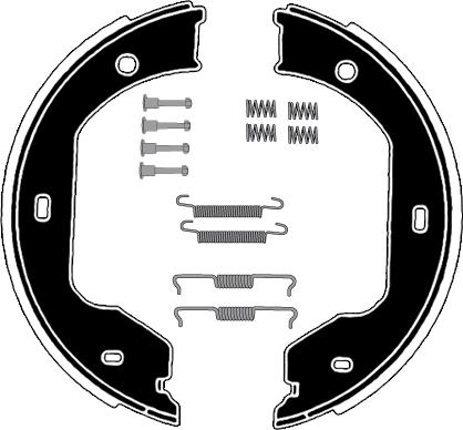 Raicam RA28621 - Bremsbackensatz, Feststellbremse alexcarstop-ersatzteile.com