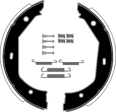 Raicam RA28261 - Bremsbackensatz, Feststellbremse alexcarstop-ersatzteile.com