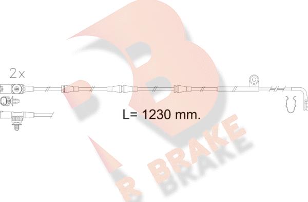 R Brake 610616RB - Warnkontakt, Bremsbelagverschleiß alexcarstop-ersatzteile.com