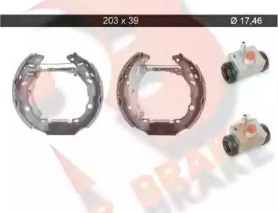 R Brake 79RBKT0054 - Bremsbackensatz alexcarstop-ersatzteile.com