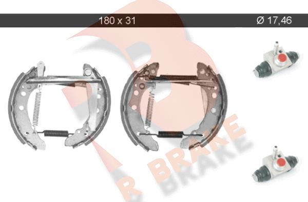 R Brake 79RBKT0002 - Bremsbackensatz alexcarstop-ersatzteile.com