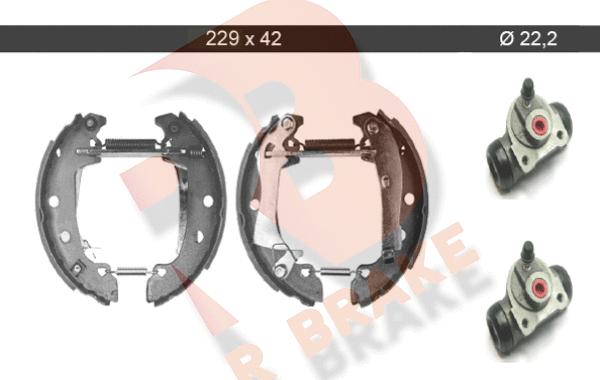 R Brake 79RBKT0016 - Bremsbackensatz alexcarstop-ersatzteile.com