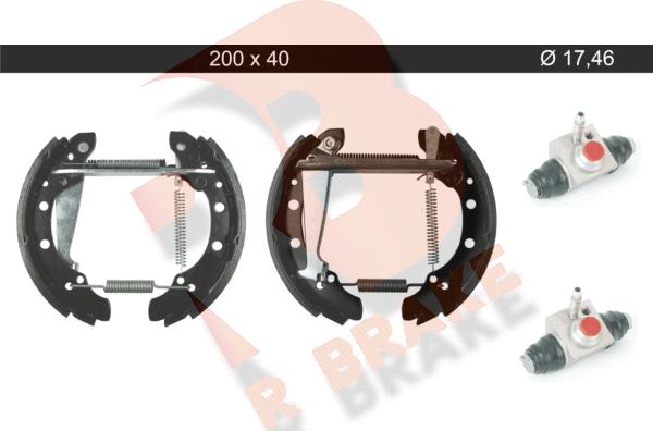 R Brake 79RBKT0105 - Bremsbackensatz alexcarstop-ersatzteile.com