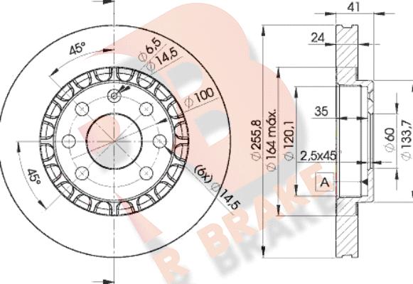 R Brake 78RBD29042 - Bremsscheibe alexcarstop-ersatzteile.com