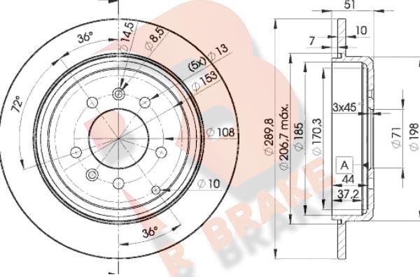 R Brake 78RBD24686 - Bremsscheibe alexcarstop-ersatzteile.com