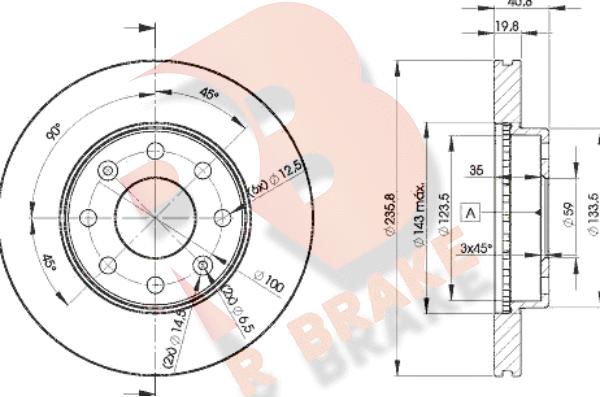 R Brake 78RBD24633 - Bremsscheibe alexcarstop-ersatzteile.com